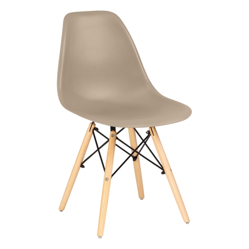 Стул Eames DSW (бежевый, бук)