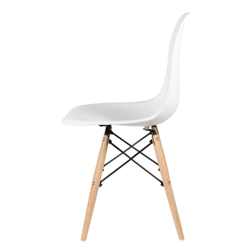 Стул Eames DSW (белый, бук)