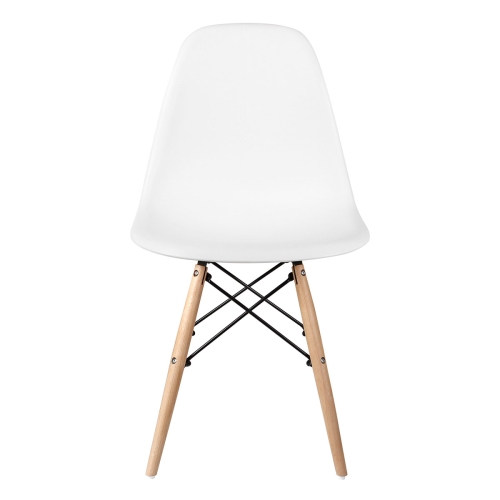 Стул Eames DSW (белый, бук)